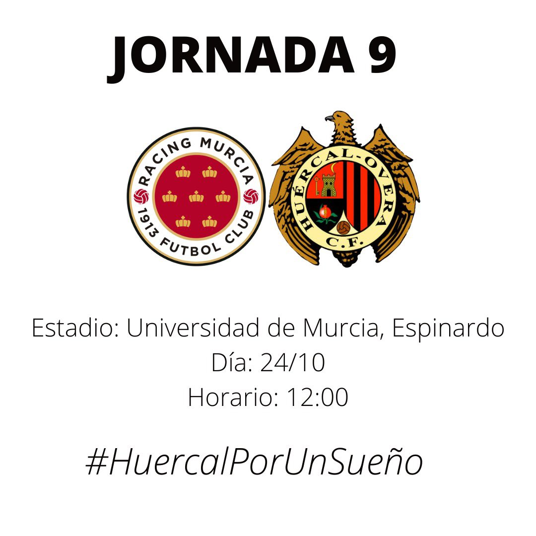 Cartel Racing Murcia FC vs Huércal-Overa CF 24-10-21