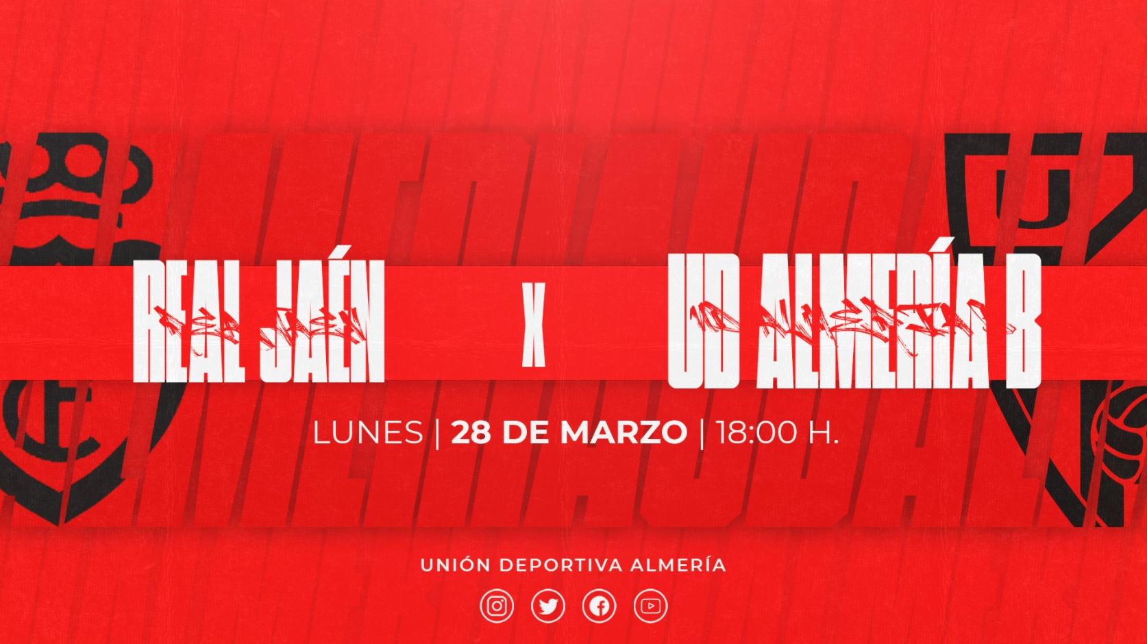 Cartel Real Jaén CF vs UDA B 28-03-22
