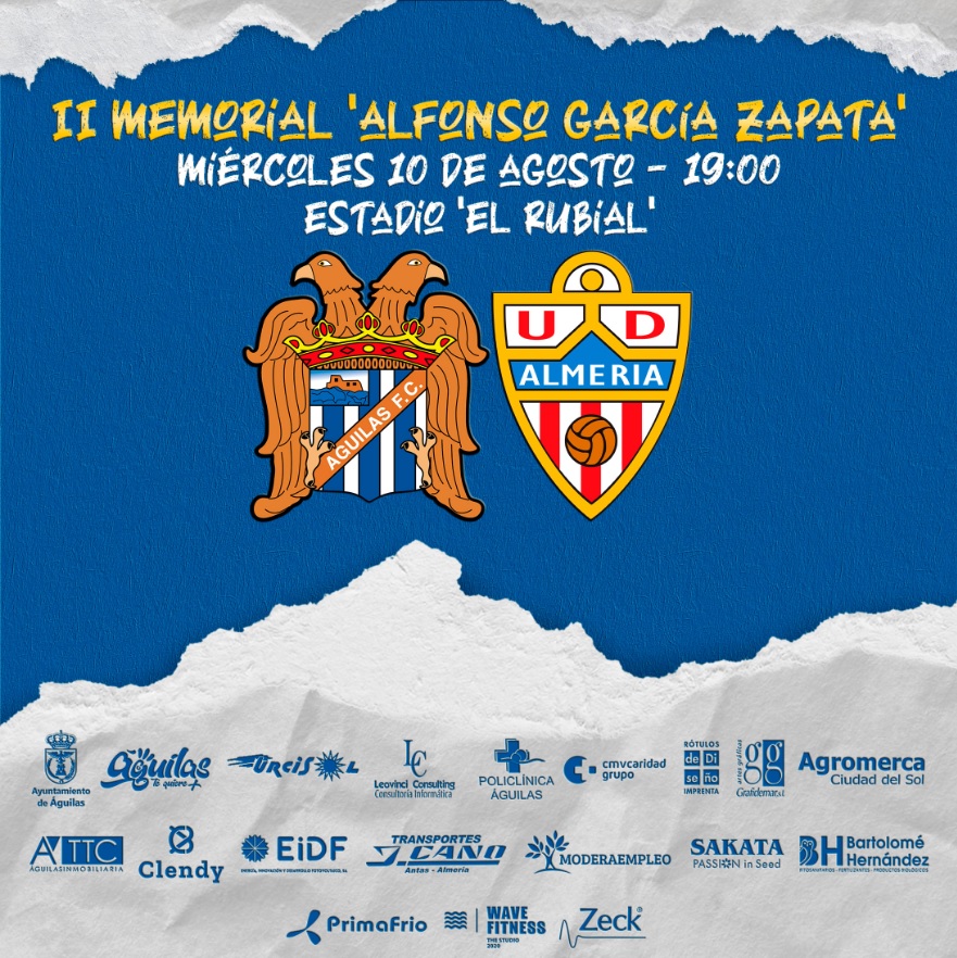 Cartel Águilas FC vs UDA B pretemporada 2022