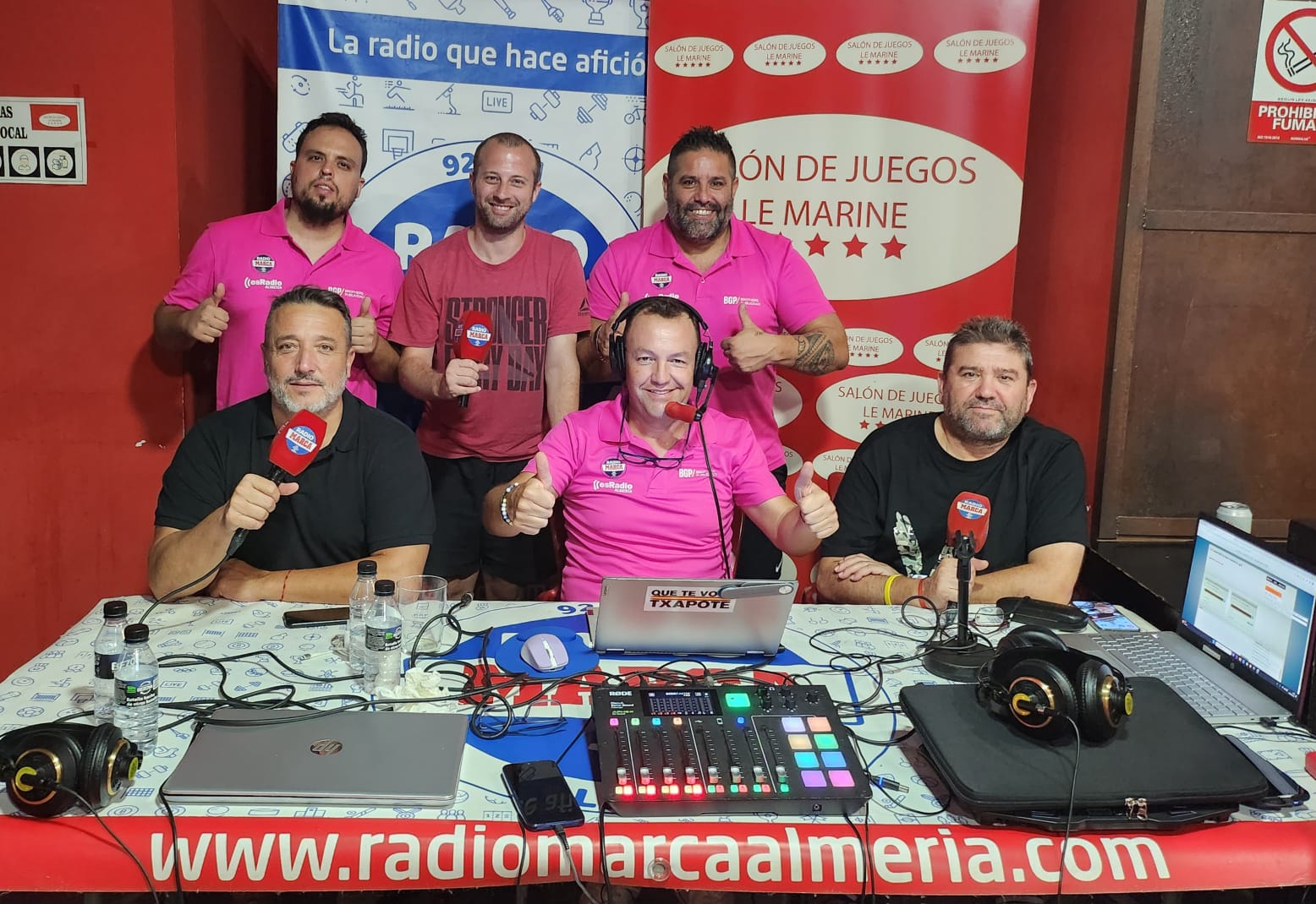 El palco de 'profes' de Radio Marca Almería